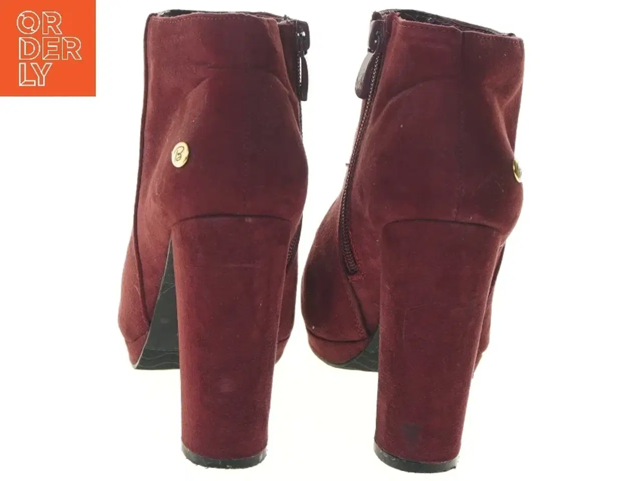 Billede 3 - Bordeaux dame støvler med hæl fra Blink (str. 37 )
