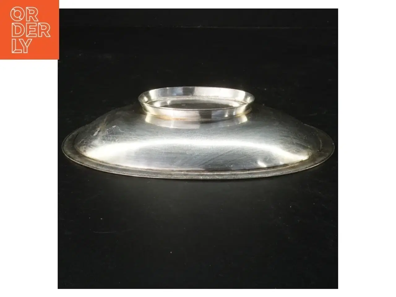 Billede 2 - metalbakke i sølvplet (str. 18,5 x 14 cm)