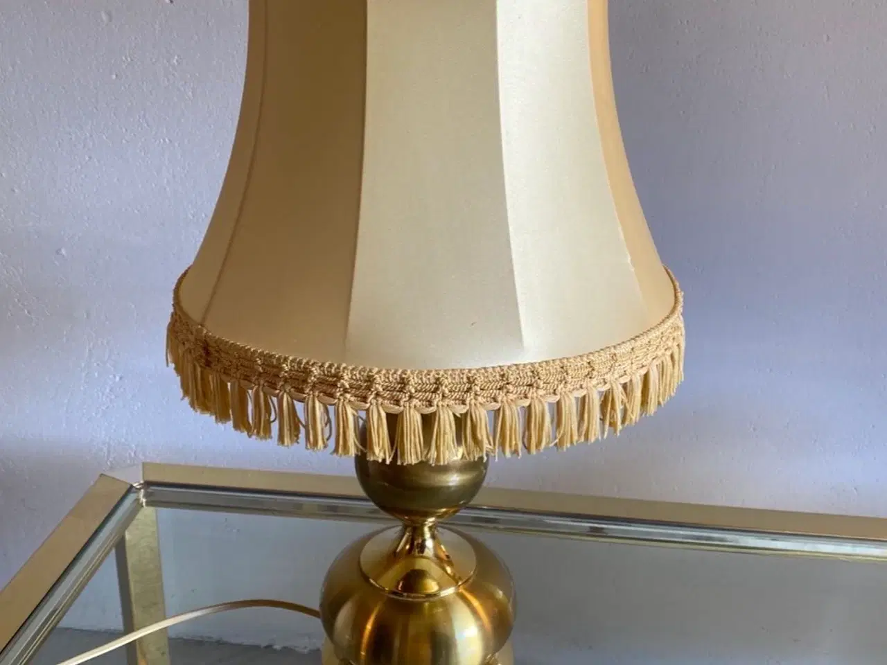 Billede 1 - Messing bordlampe