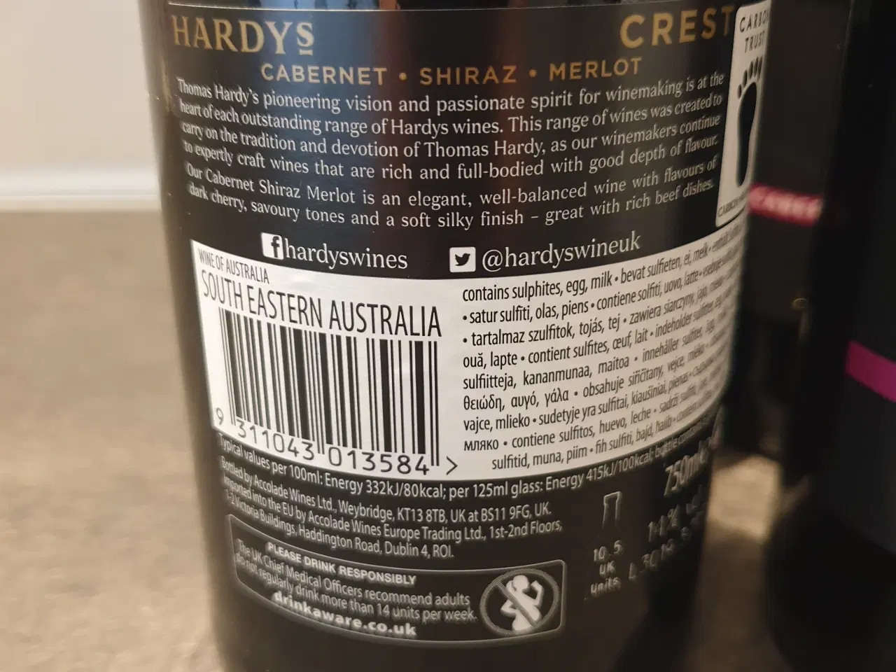 Billede 3 - Hardys Crest rødvin