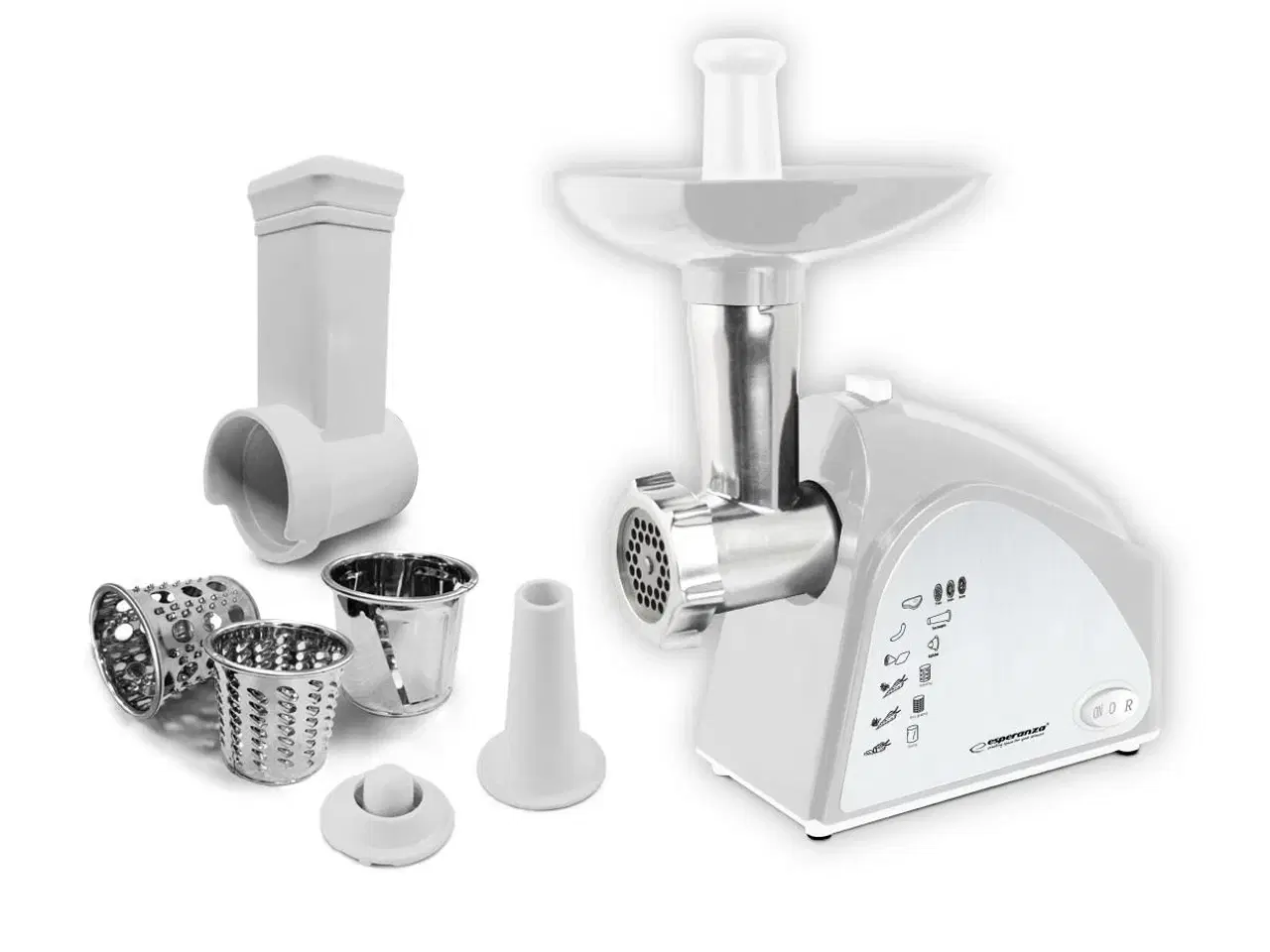 Billede 2 - Kødhakker Esperanza EKM034 – grå 2.200 W