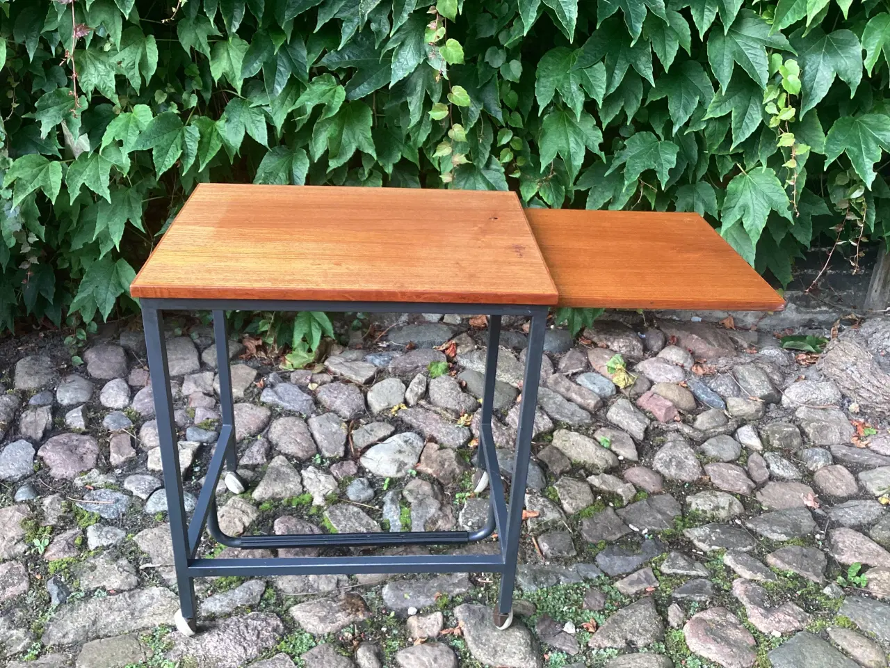 Billede 3 - Teaktræ RETRO rullebord, skrivebord