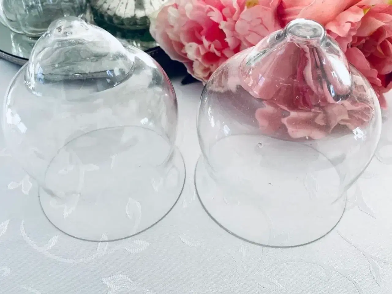 Billede 6 - Glas kupler til dekorationer 2 stk.