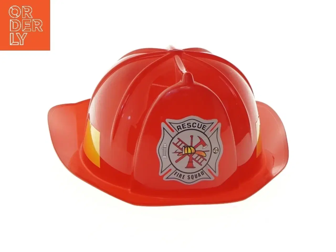 Billede 1 - Rødt legetøjsbrandmandshjelm (str. Ø 18 cm)