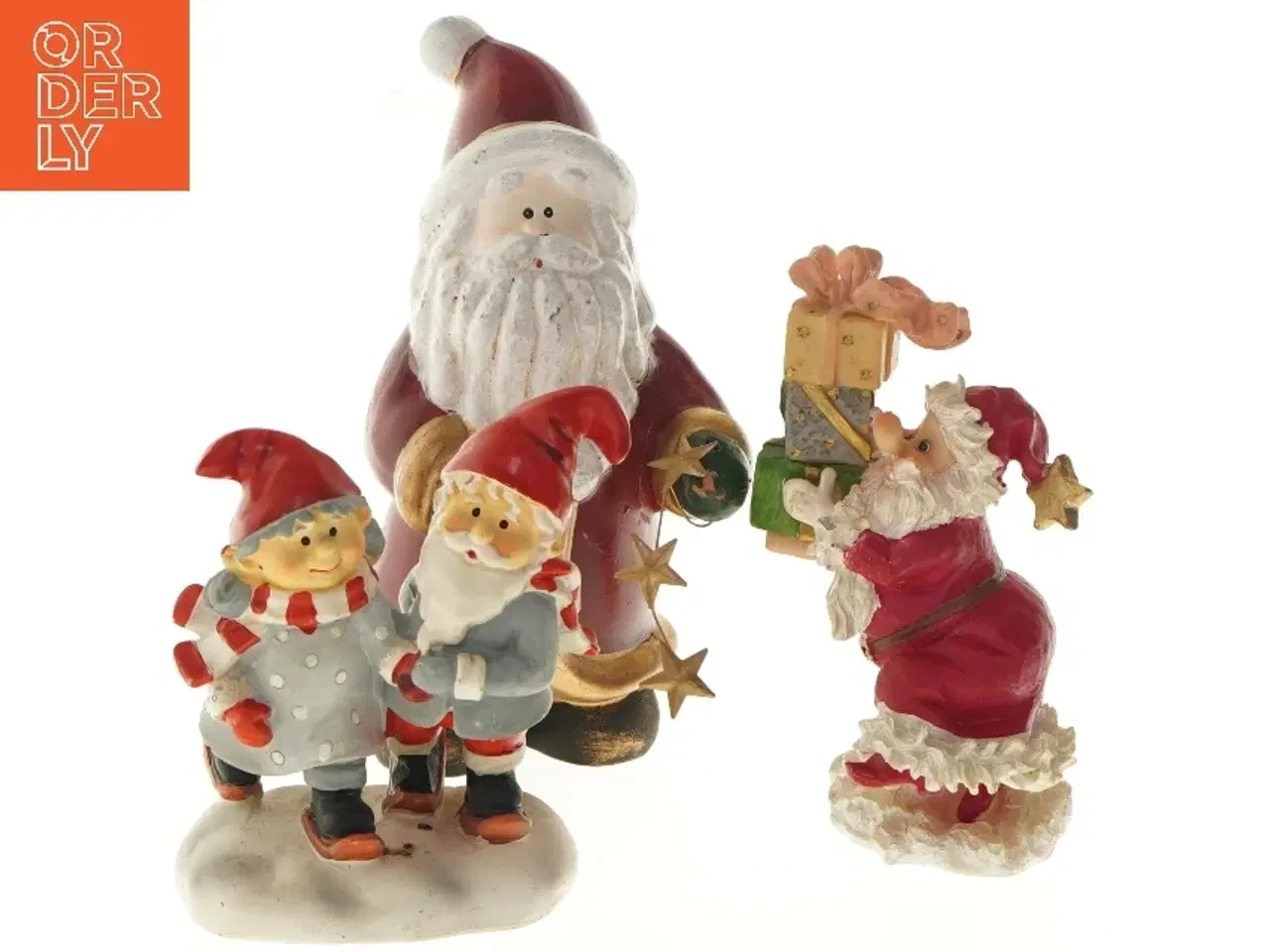 Billede 1 - Keramiknisser og julemandsfigurer (str. 14-21 cm)