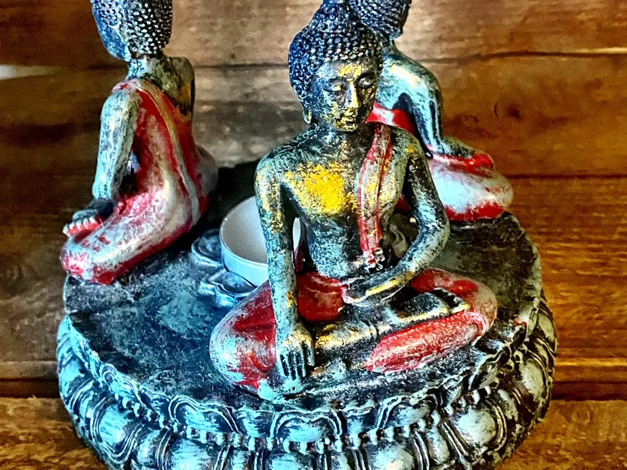 Billede 1 - * Flot Buddha-lysestage