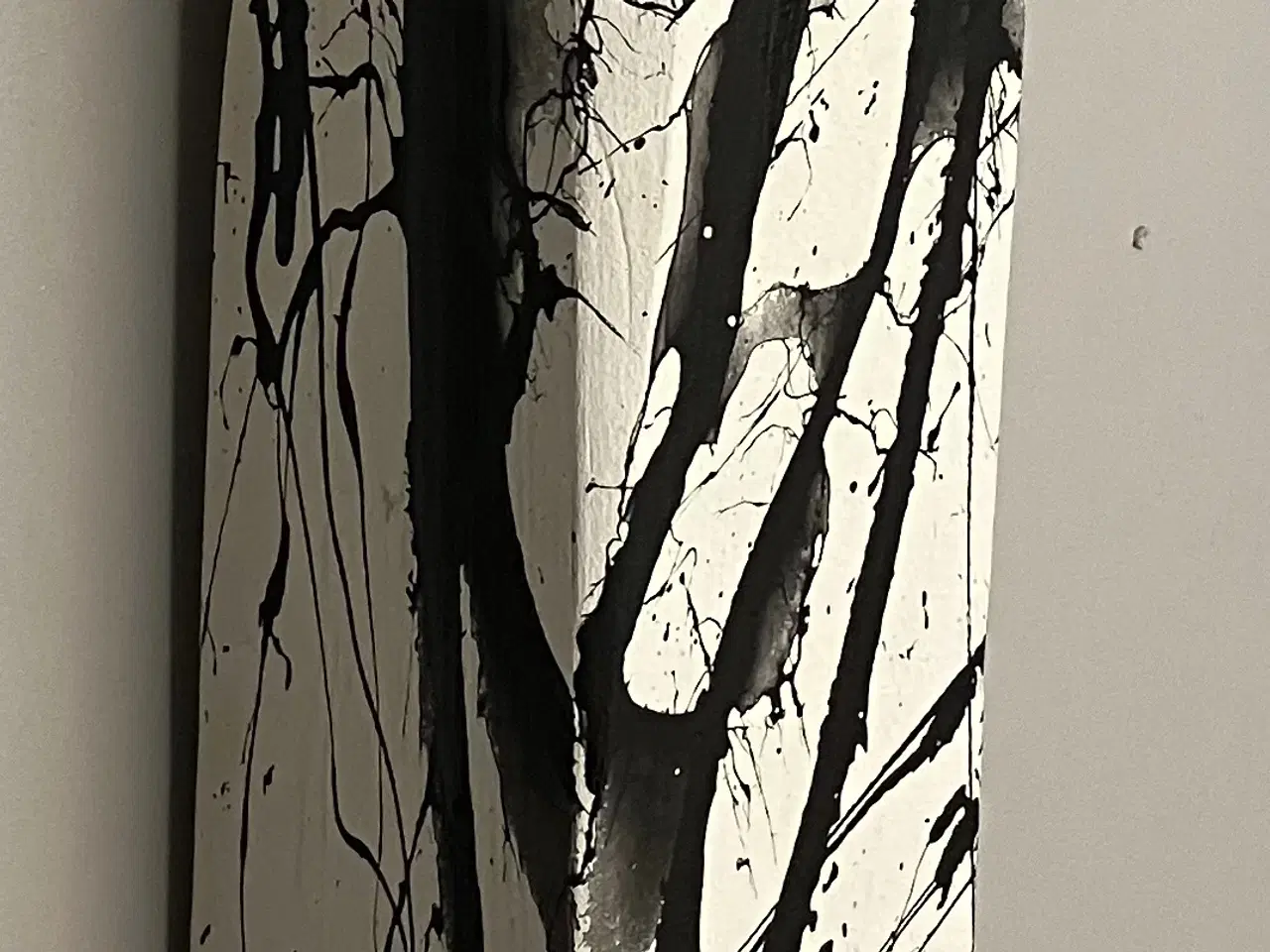 Billede 3 - Abstrakt maleri på træ 