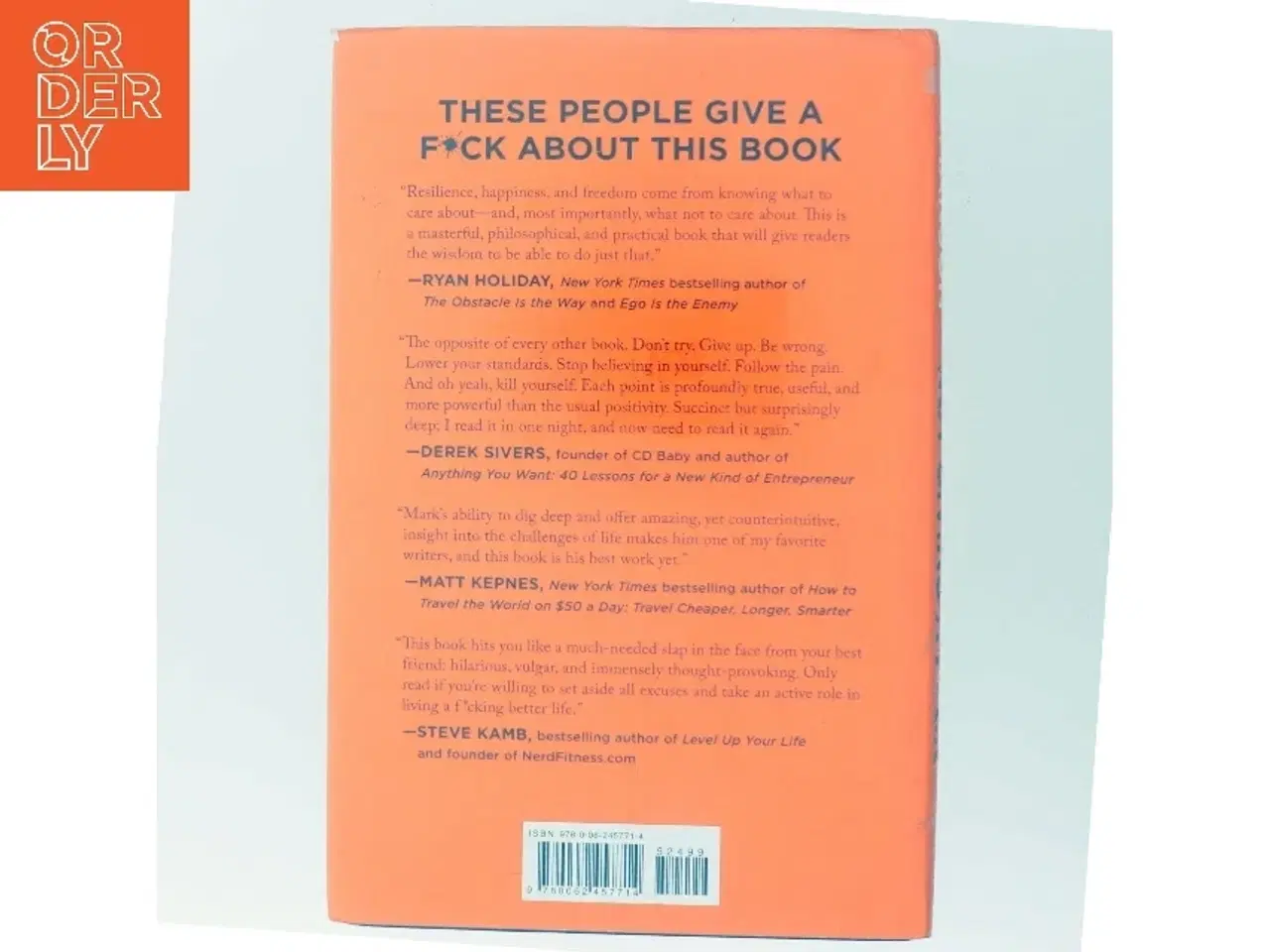 Billede 3 - The subtle art of not giving a fuck : a counterintuitive approach to living a good life af Mark Manson (Bog)