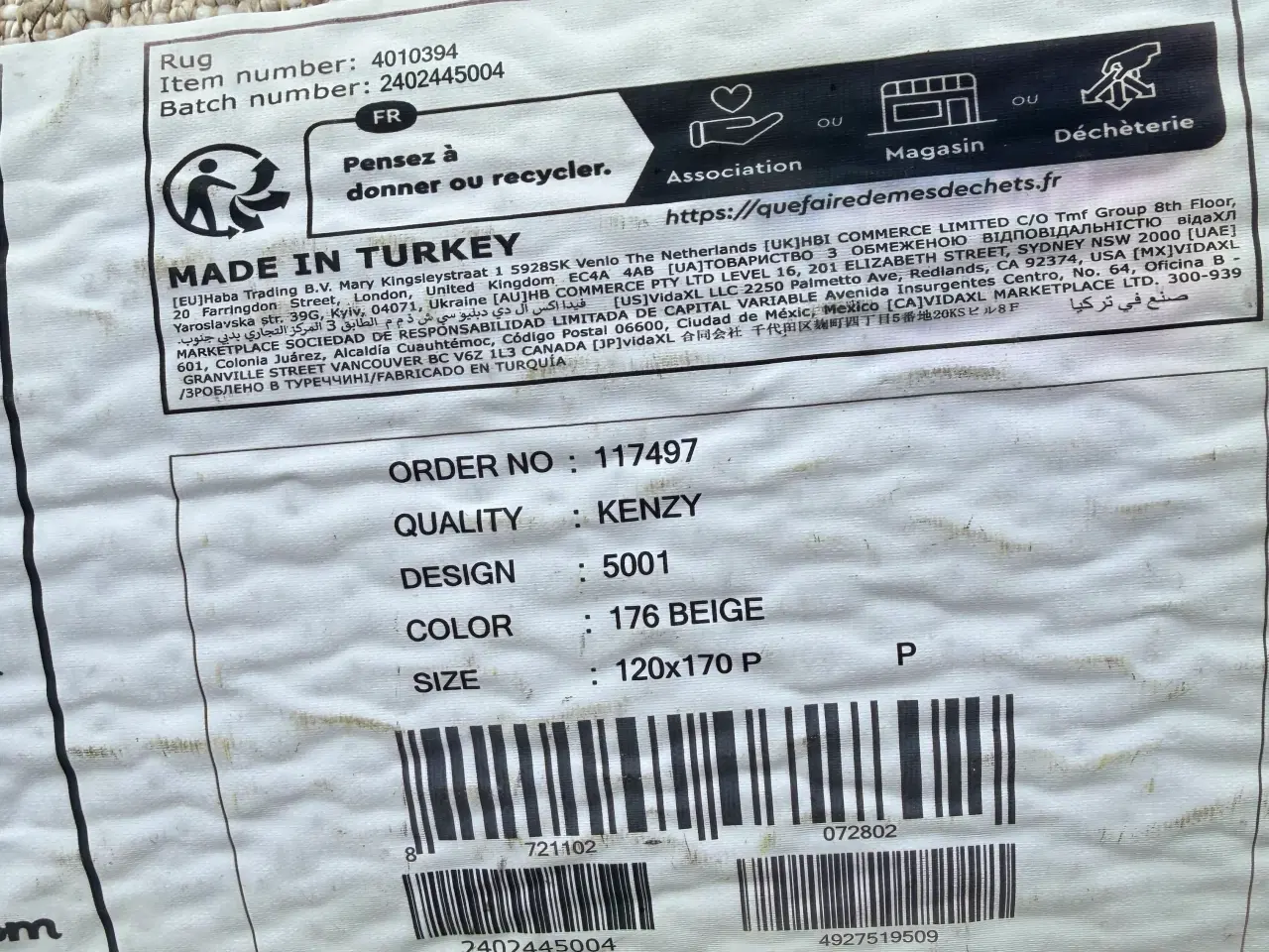 Billede 2 - Gulvtæppe 120x170