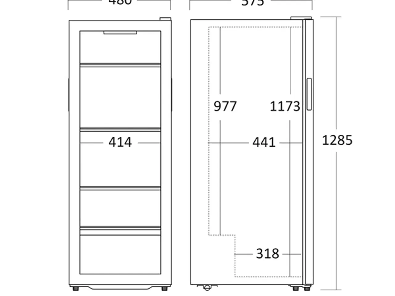 Billede 5 - Scandomestic Vinkøleskab 105 flasker – zoner 1