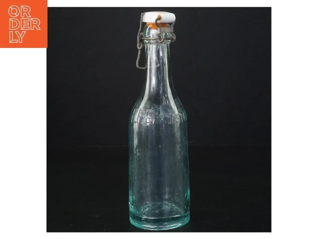 Billede 1 - Gammel glasflaske med patentlukning (str. 21 x 6 cm)