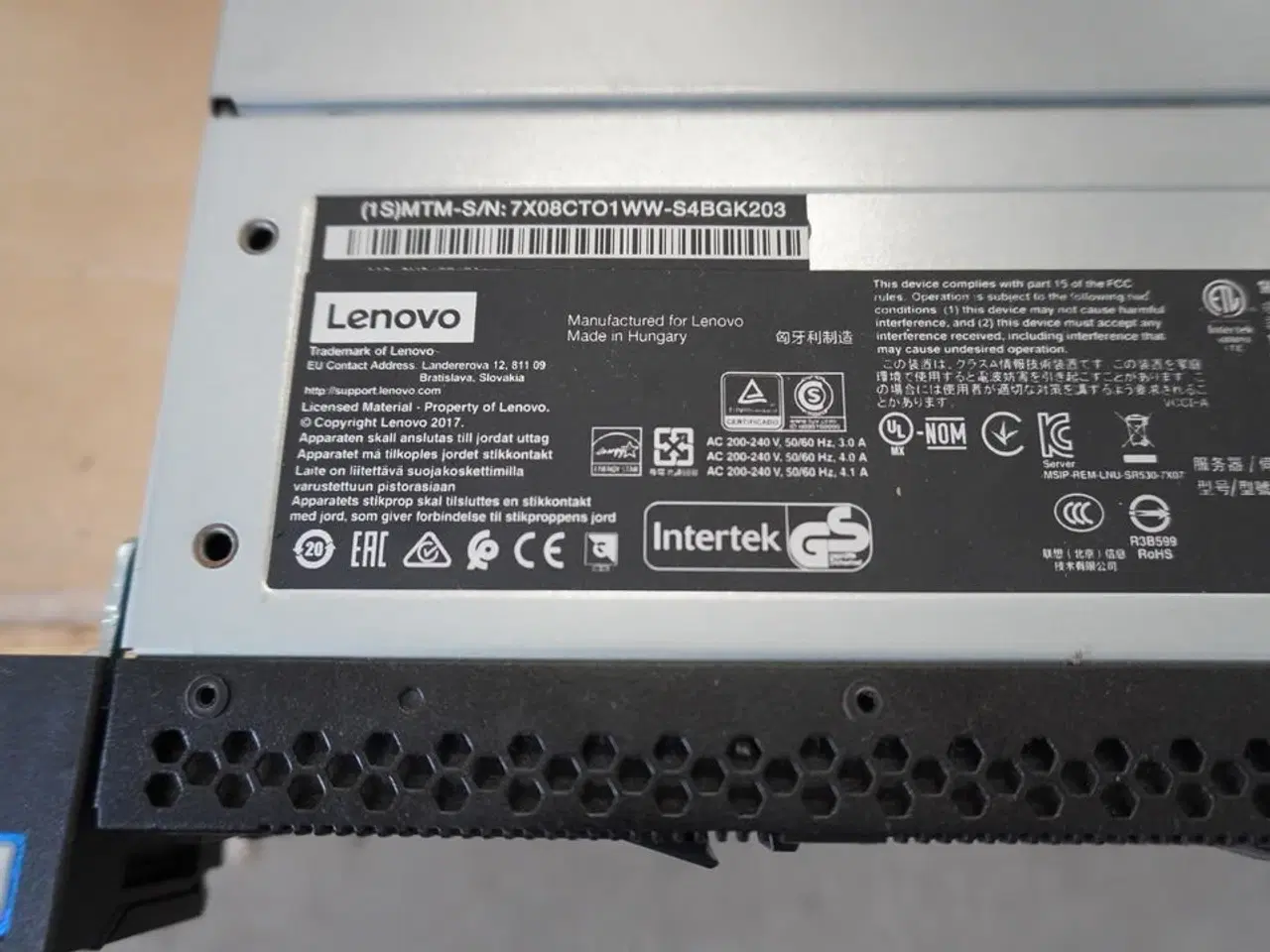 Billede 6 - Server LENOVO MT 7X08 (Forsendelse ikke muligt)