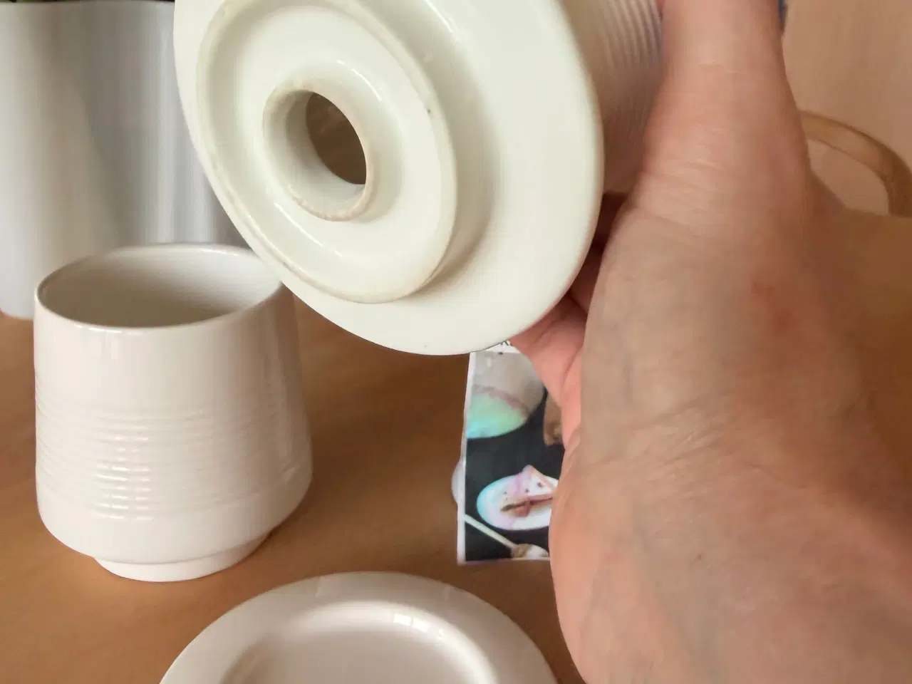 Billede 2 - Kähler kaffebrygger porcelæn hvid