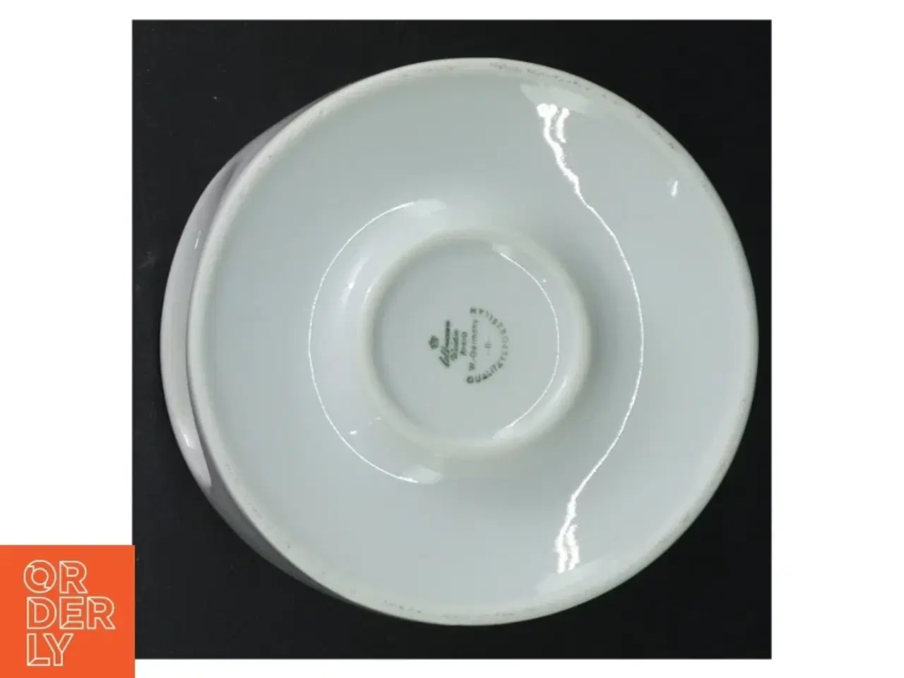 Billede 2 - Fyrfad i porcelæn (str. H 7 cm. ø. 13,5 cm)