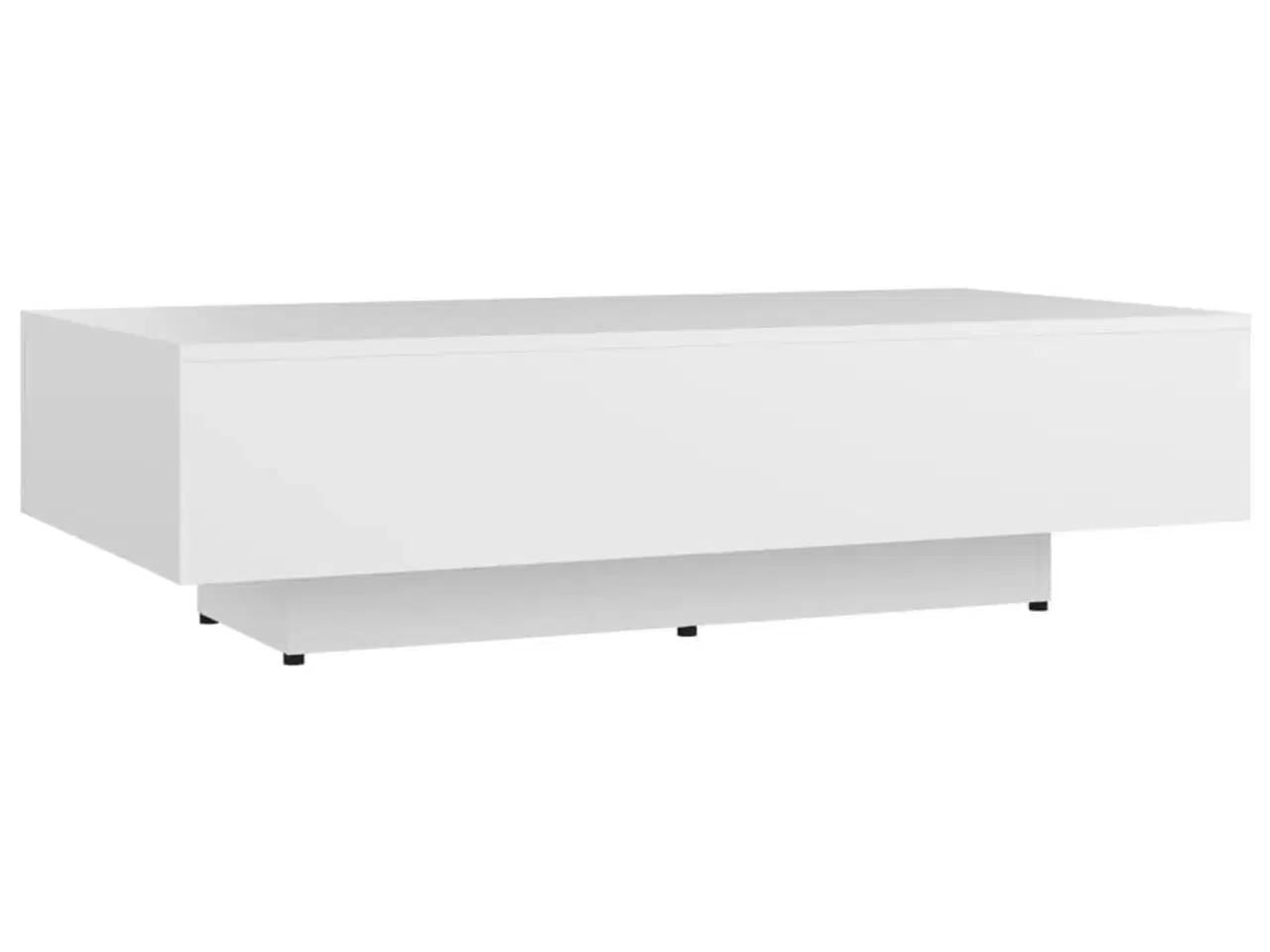 Billede 2 - Sofabord 100x49,5x31 cm konstrueret træ hvid