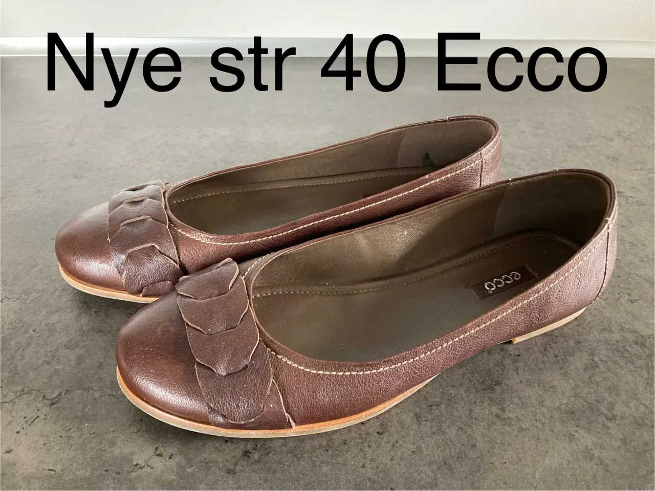 Billede 1 - Nye str 40 Ecco ballerinasko