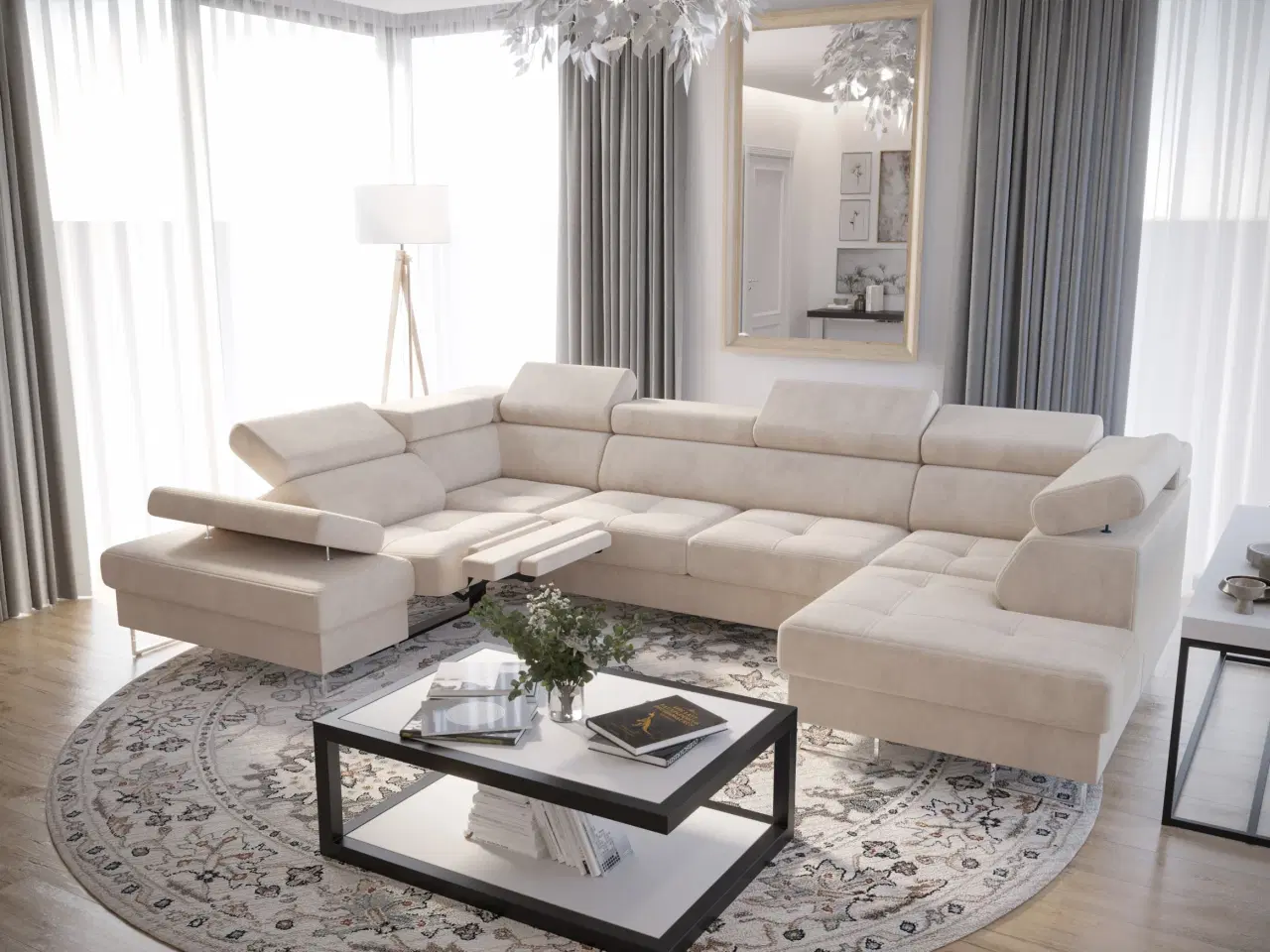 Billede 11 - GALAKSE MAX II RELAX HJØRNESOFA U 215x350x170