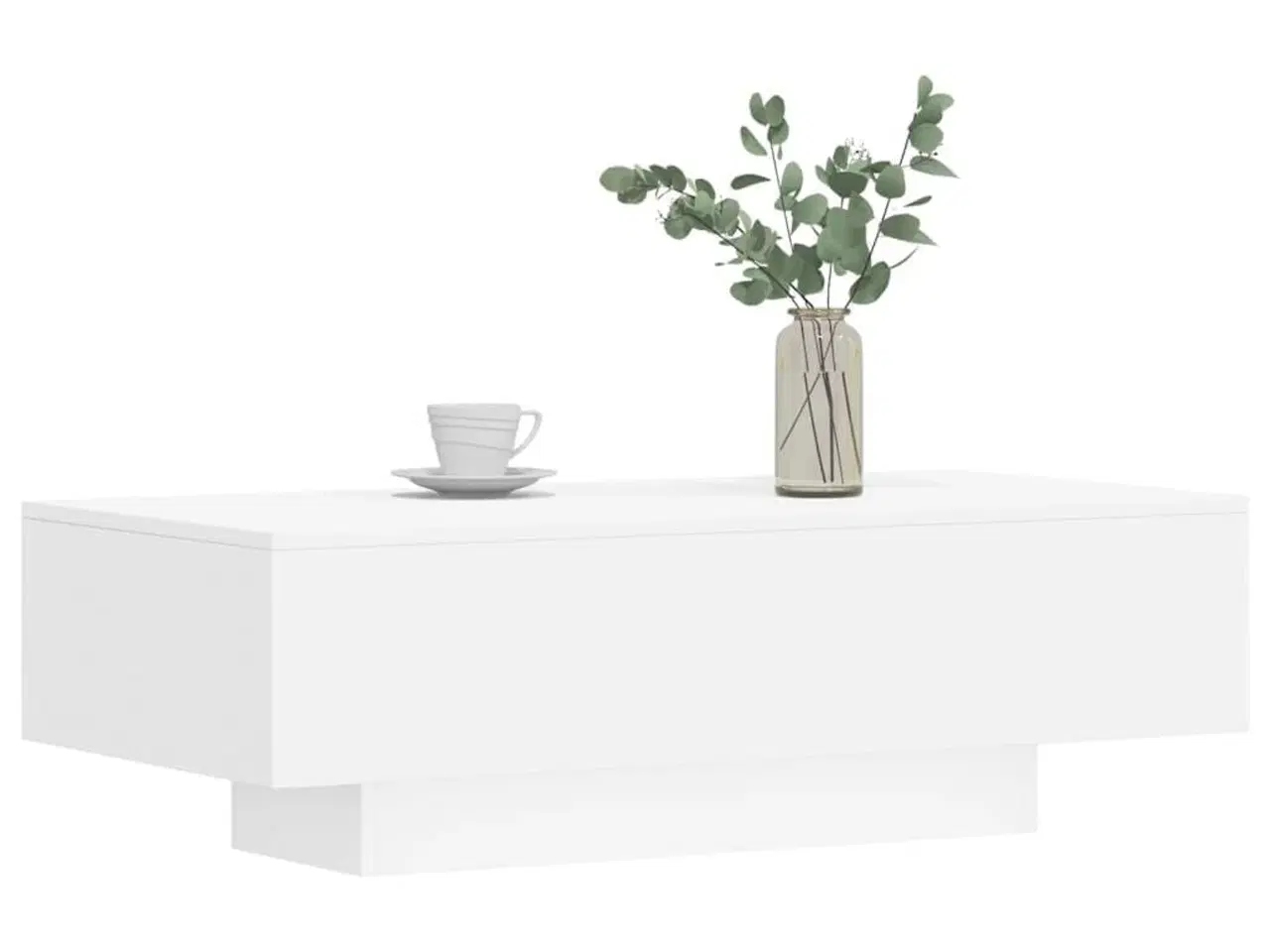 Billede 3 - Sofabord 100x49,5x31 cm konstrueret træ hvid