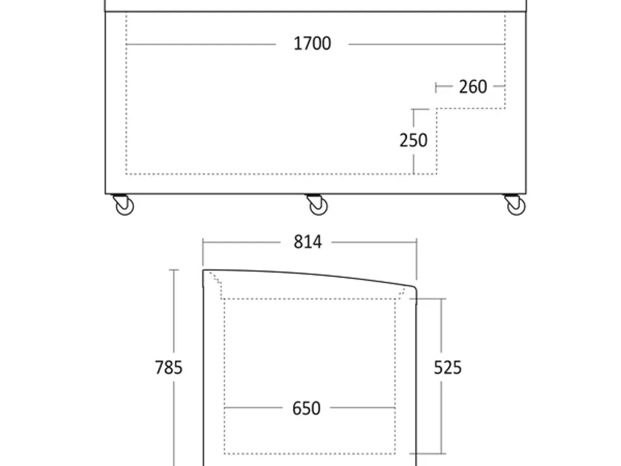 Billede 5 -  Supermarkedsfryser 600 L – SIF600C – Statisk