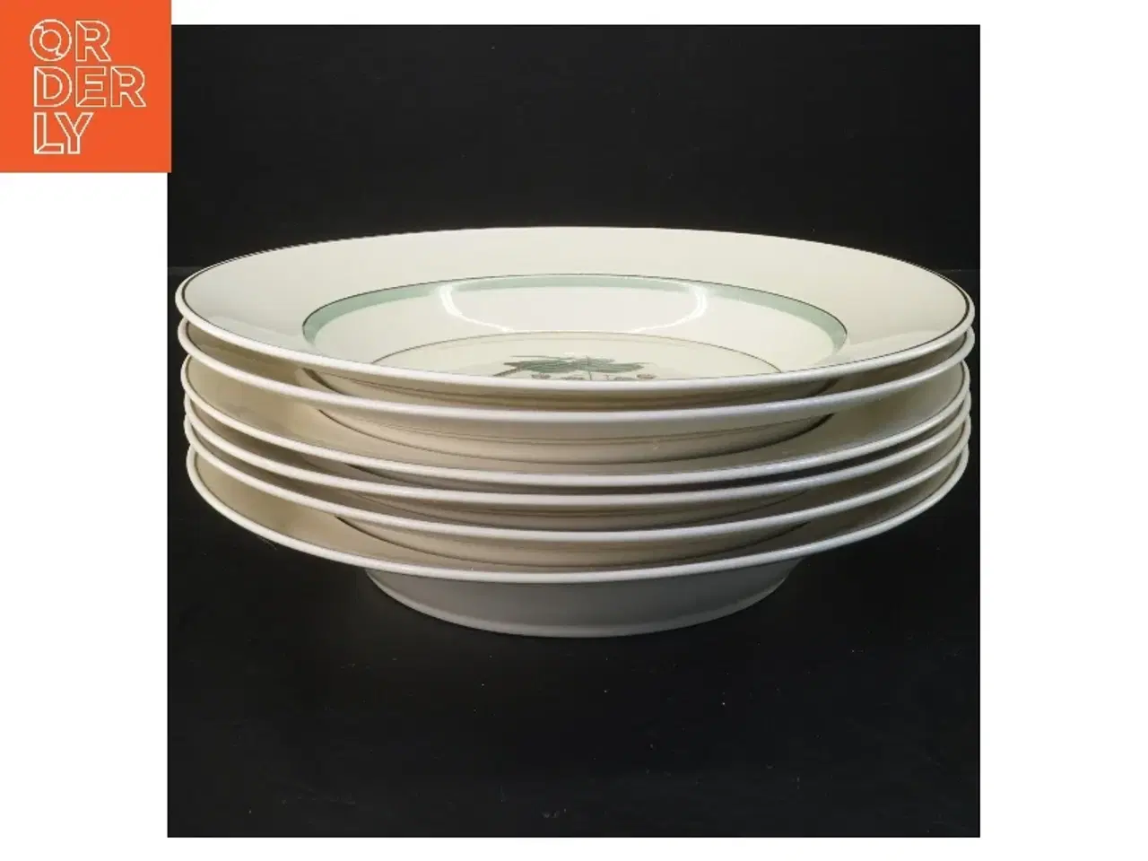 Billede 1 - Sæt af 6 dybe tallerkener Hjertegræs, Royal Copenhagen(str. 6 stk Ø 25 cm) fra Royal Copenhagen (str. 6 stk Ø 25 cm)