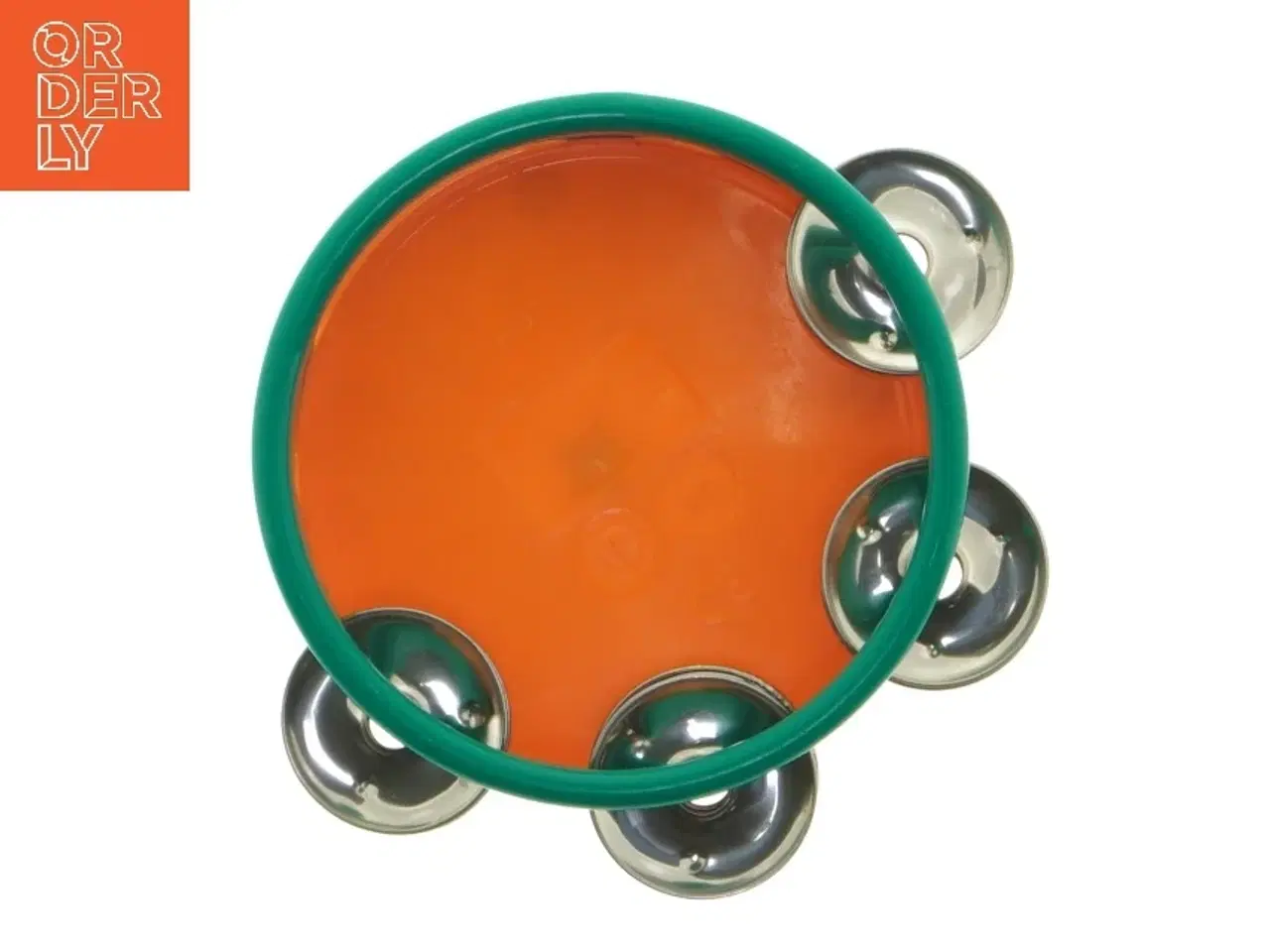 Billede 3 - Børnetamburin med farverigt design (str. 10,5 cm)