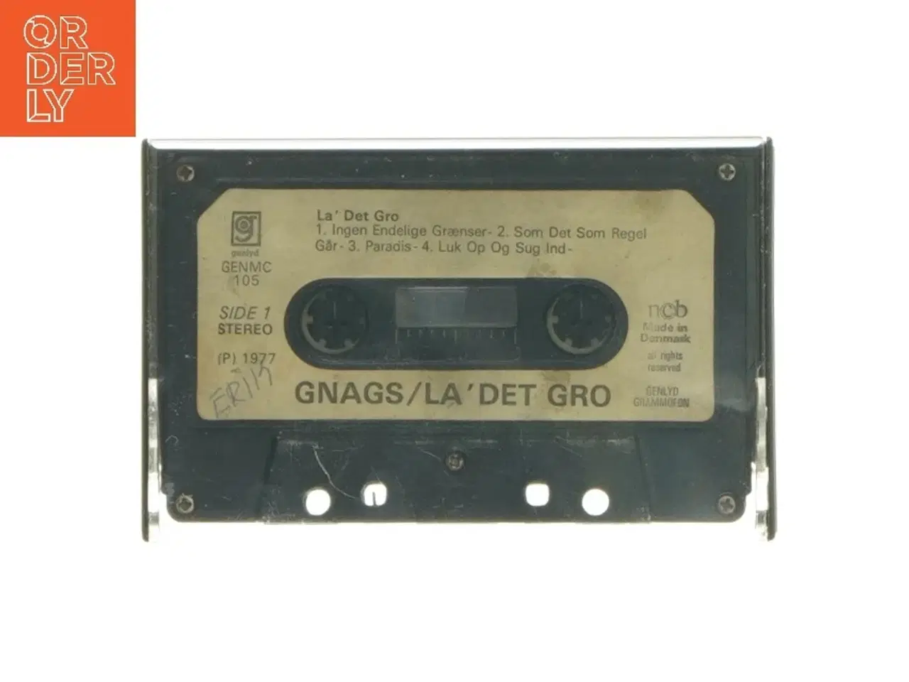 Billede 1 - Cassette tape: Gnags / La' Det Gro (str. 11x7 cm)
