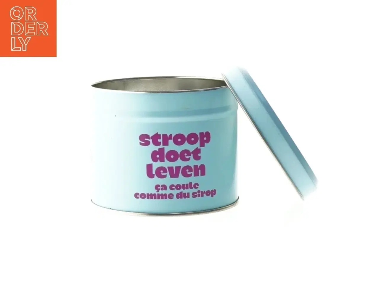 Billede 3 - Metal dåse til opbevaring (str. Ø 10x8 cm)