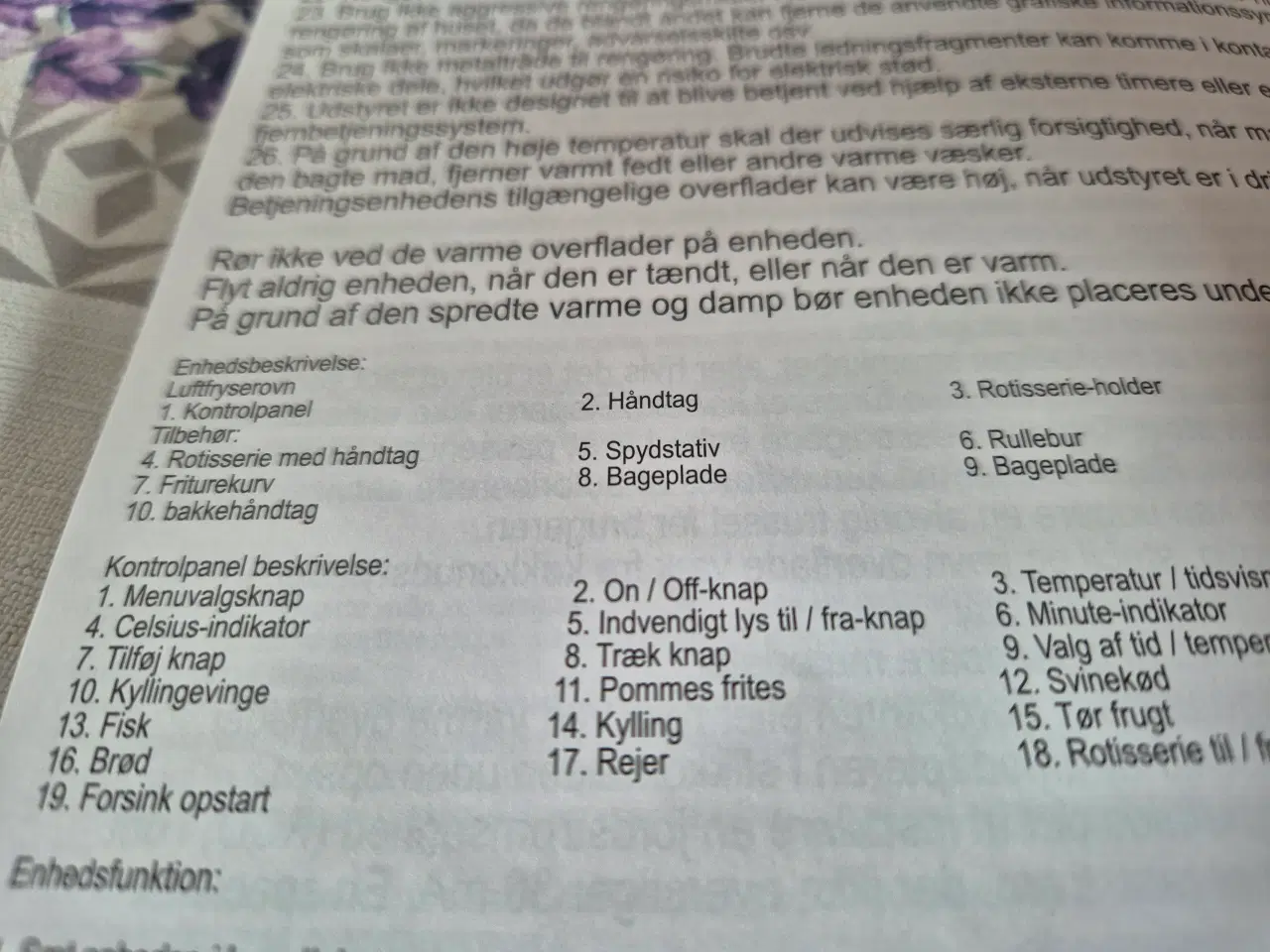 Billede 9 - Airfryer ovn med rotisseri 