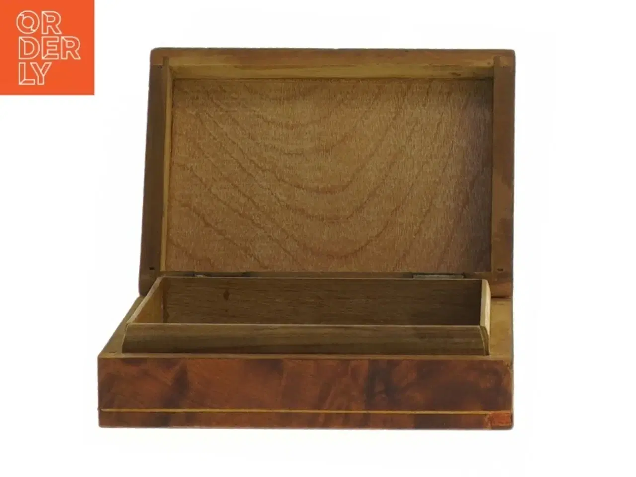 Billede 2 - Antik Intarsia trææske (str. 11x8x3,5 cm)