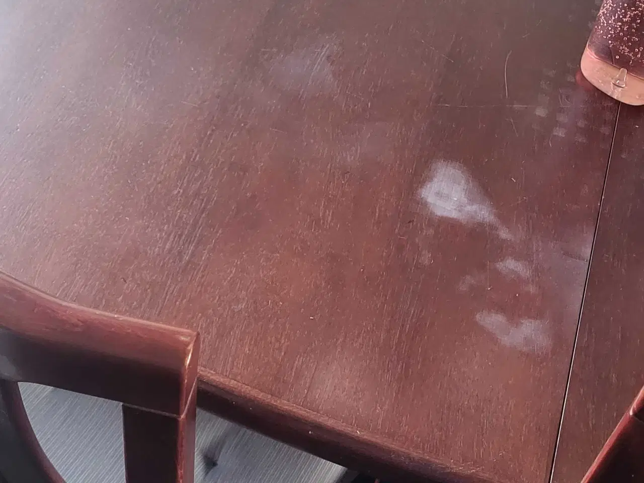 Billede 2 - Spisebord i mahogni med 6 stole og 2 plader