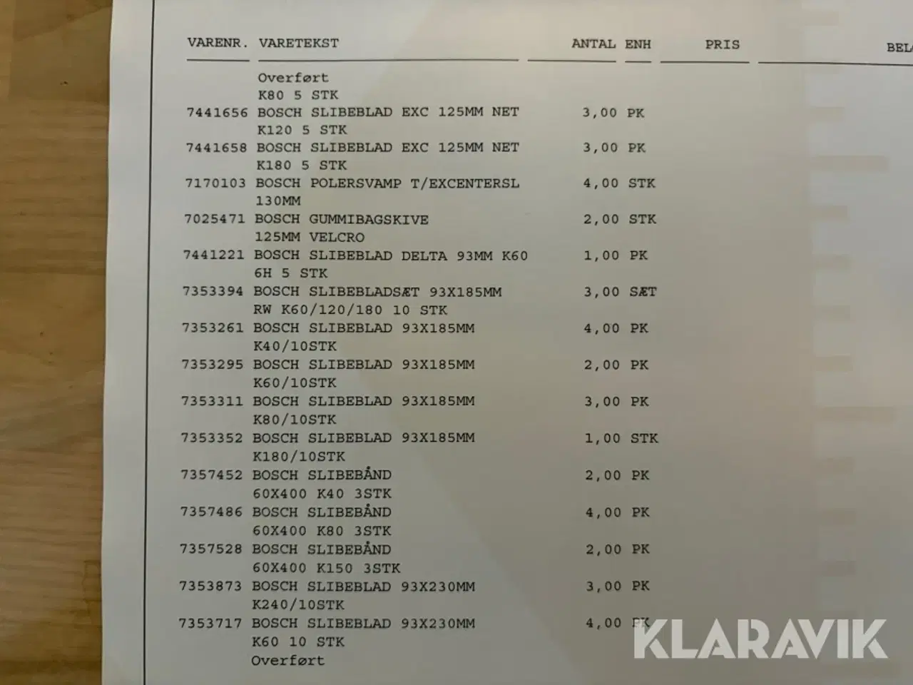 Billede 10 - Blandet parti Bosch bits bor klinger og slibepapir