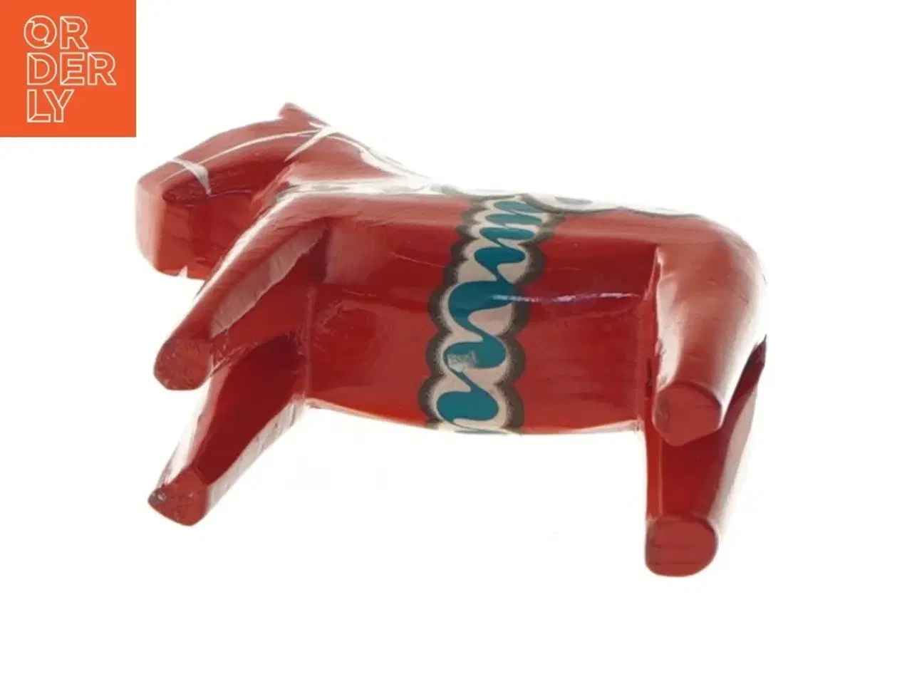 Billede 5 - Træ Dalahest figur (str. 13,5x11,5 cm)
