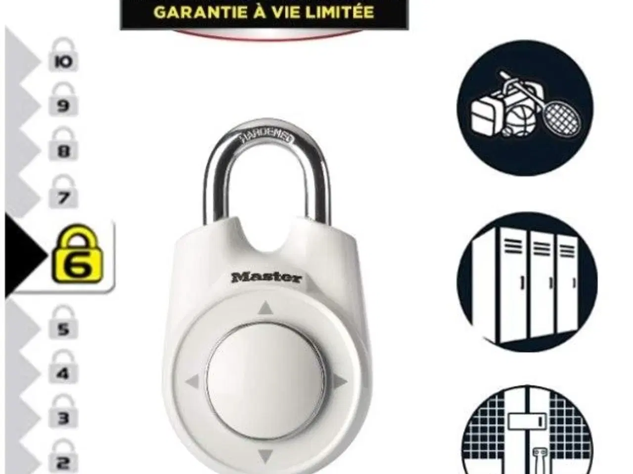 Billede 2 - MasterLock ONE, Kombinationslås af høj kvalitet