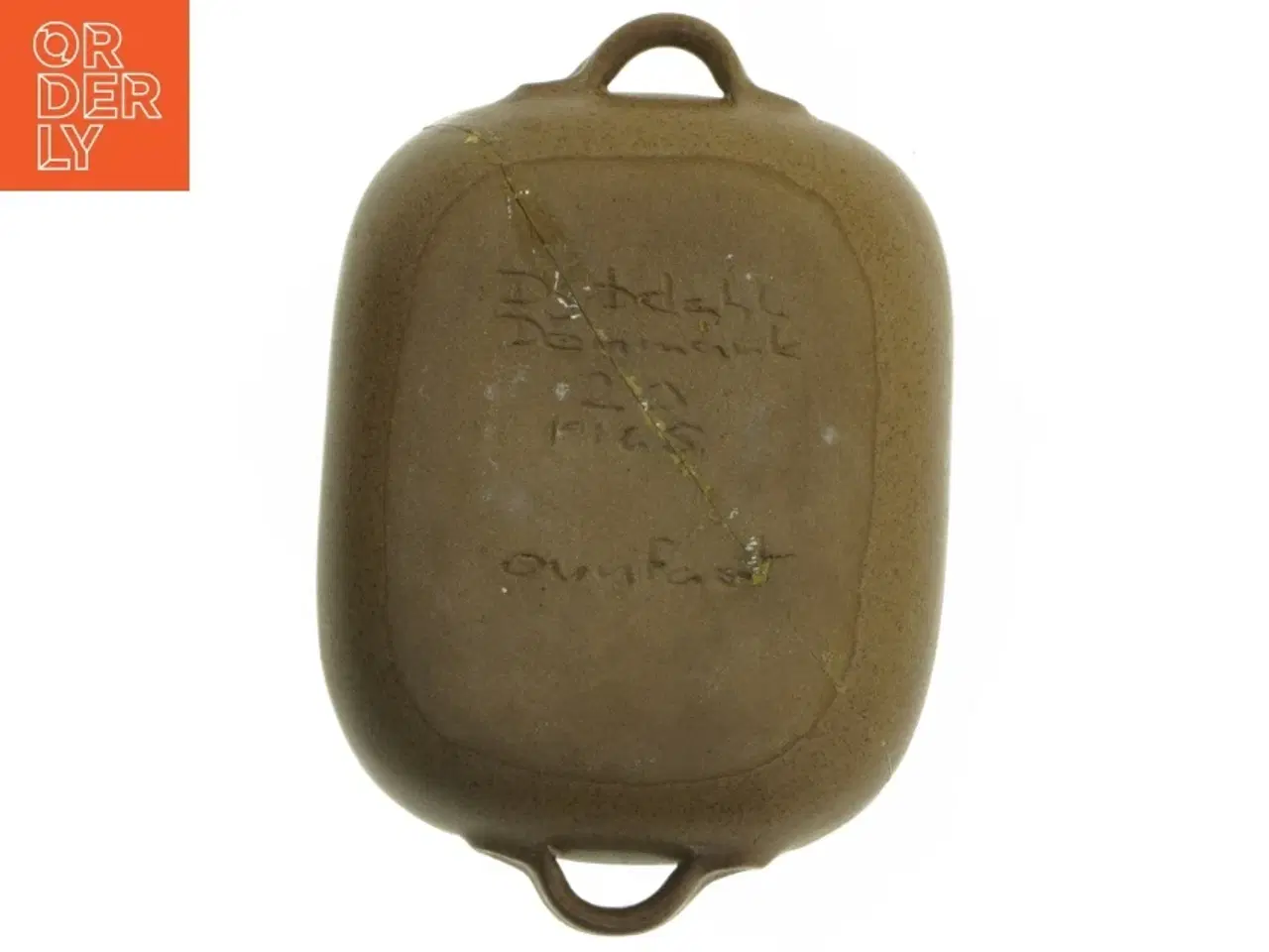 Billede 4 - Keramisk fad med håndtag fra Dybdahl (str. 18x14,5 cm)