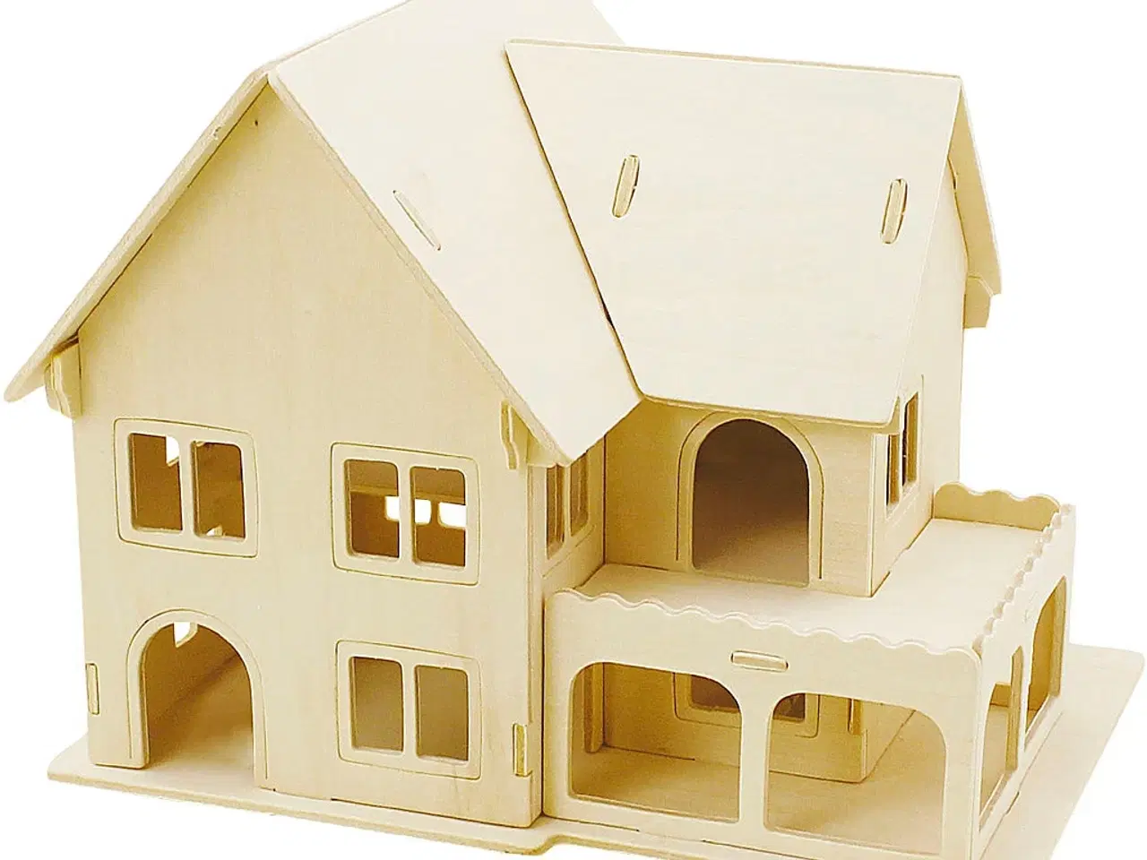 Billede 1 - 3D Konstruktionshus med Veranda - Byg Selv, 22,5 cm