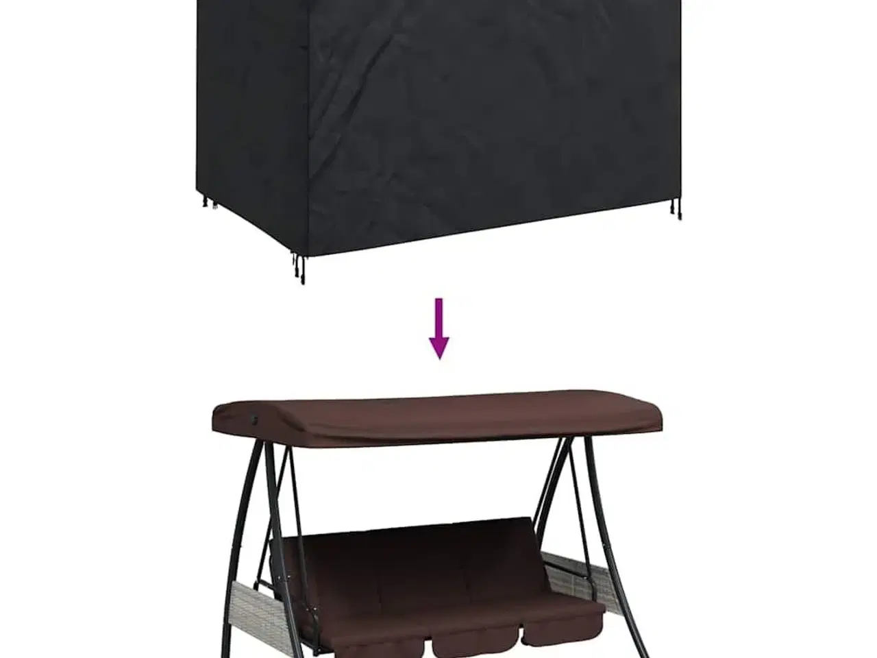 Billede 10 - Overtræk til udendørs gynge 220 x 125 x 170 cm 210D Oxford Stof