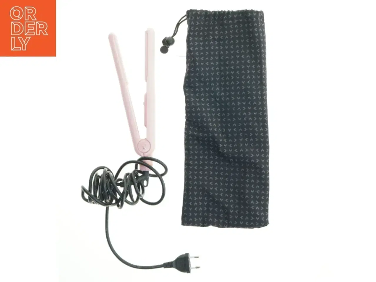 Billede 1 - Rosa fladjern med taske fra HH SIMONSEN (str. 27 cm)