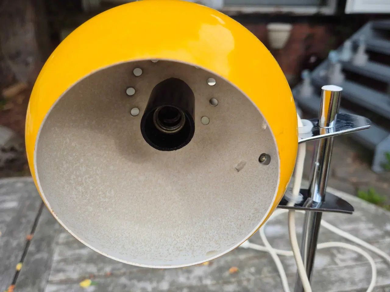 Billede 6 - Herlig gul retro bordlampe 