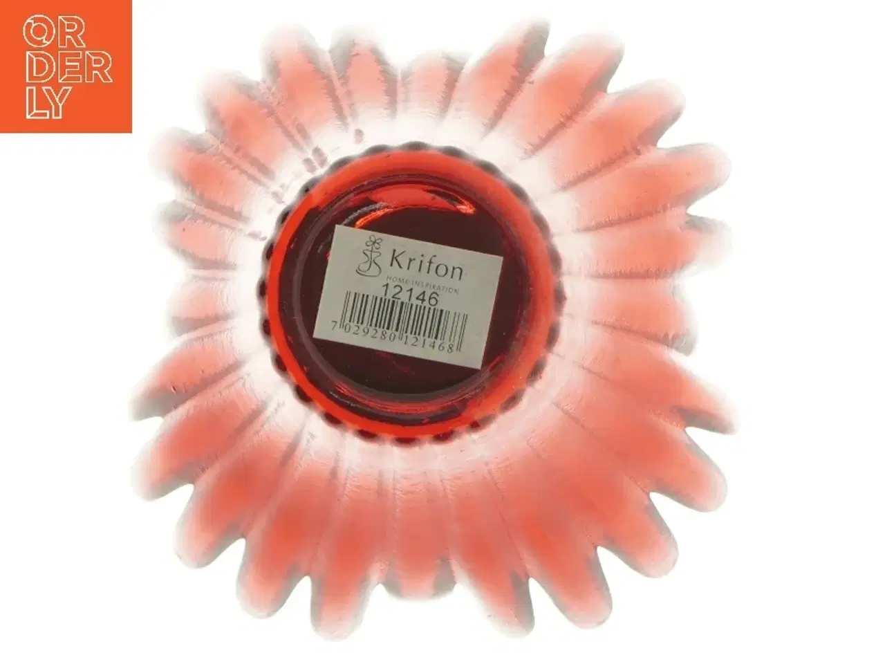 Billede 2 - Rød glasvase Krifon fra Krifon (str. 13,5 cm)