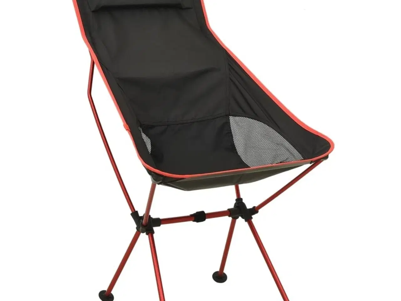 Billede 2 - Foldbar campingstol PVC og aluminium sort