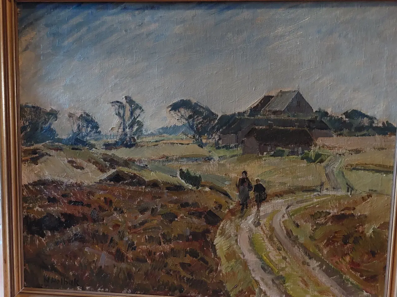 Billede 4 - NIELS HOLBAK - ( 1884 - 1954 )- oliemaleri