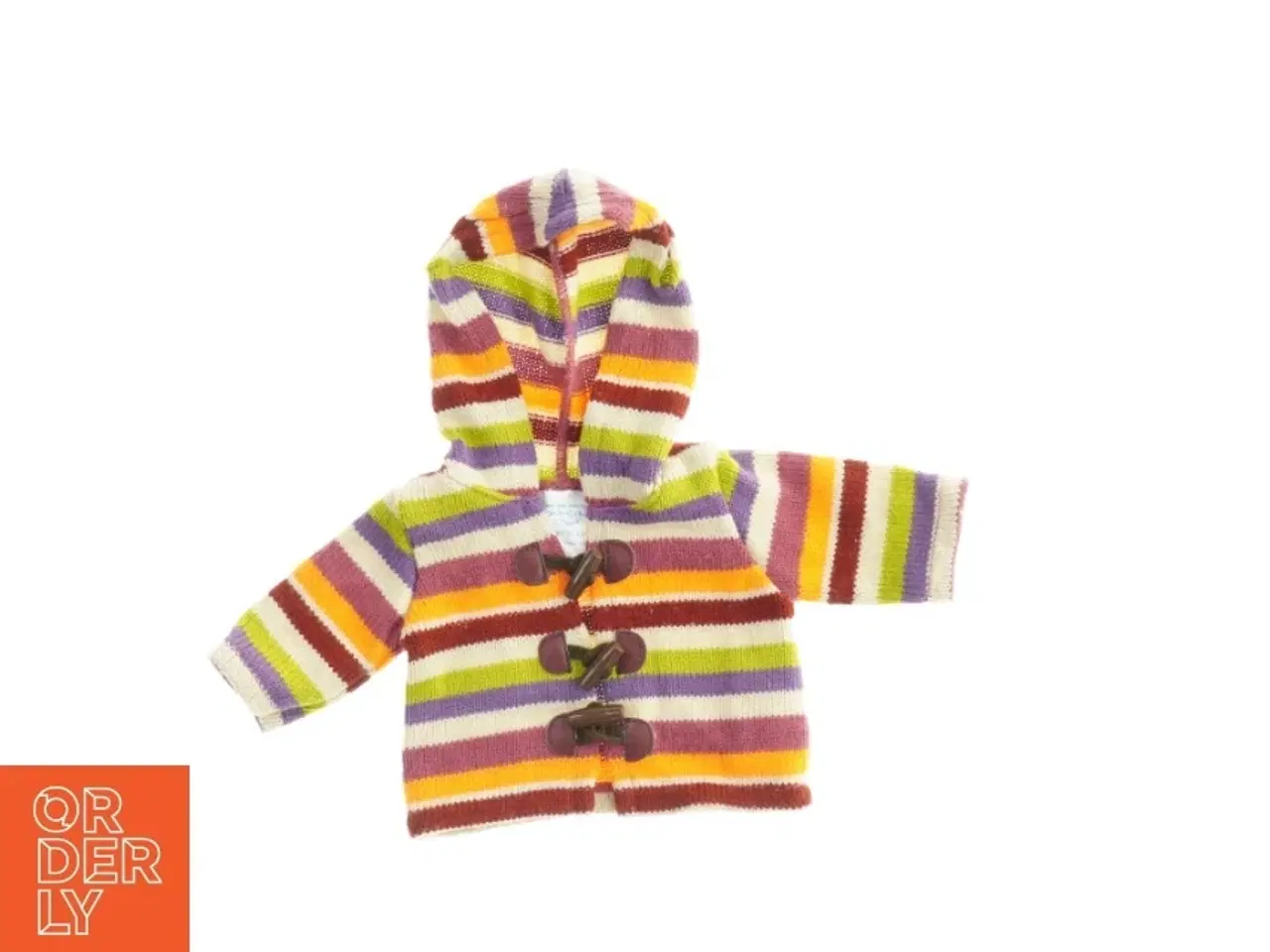Billede 1 - Stribet bamse hoodie fra Build a Bear