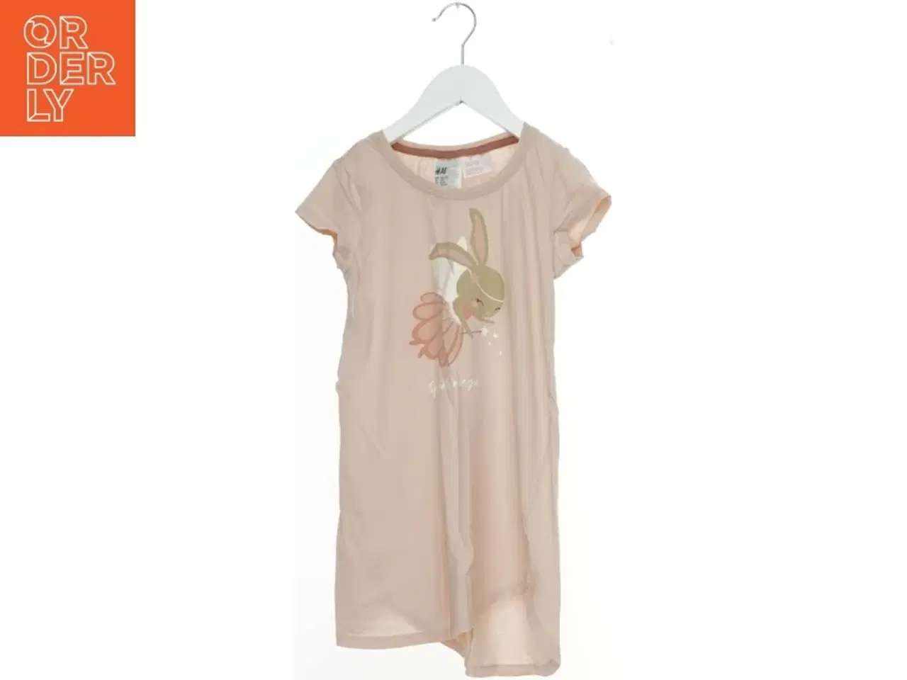 Billede 1 - Natkjole med kaninmotiv fra H&M (str. 128)