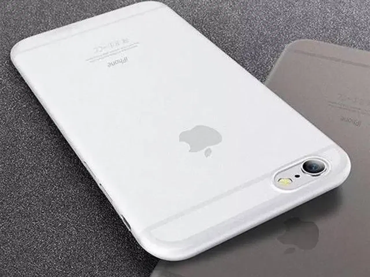 Billede 3 - Mat hvid silikone cover iPhone 
