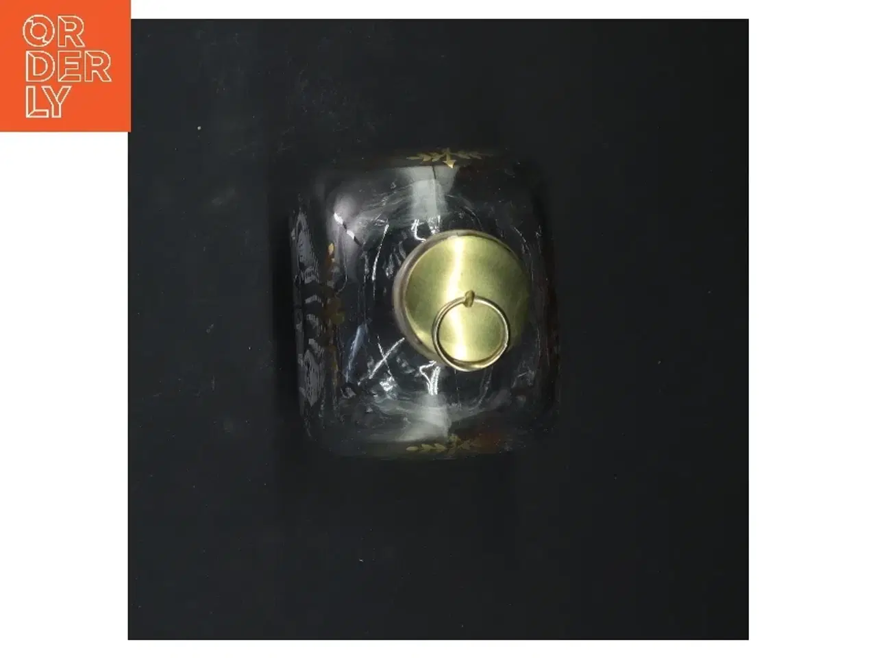 Billede 4 - Dekorativ julesnap/kluk flaske med motiv (str. 20x9x7 cm)fra holmegaard