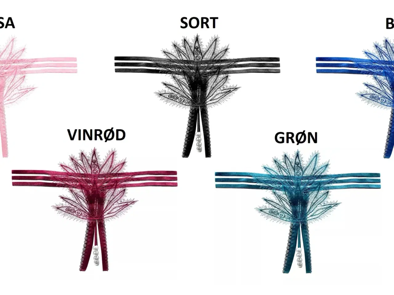 Billede 5 - G-streng ouvert med perler