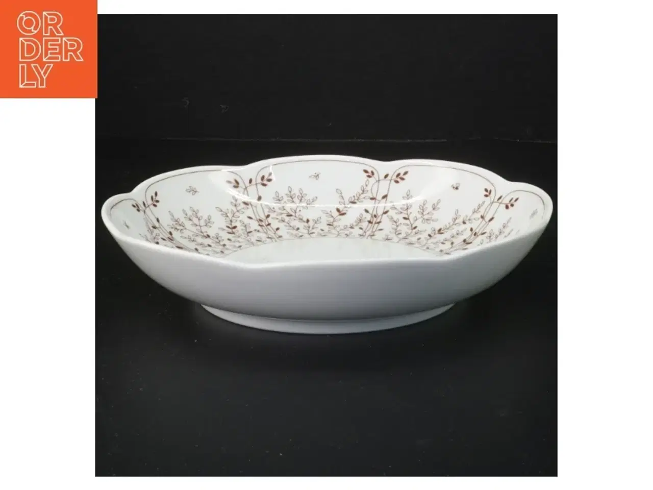 Billede 2 - Rund porcelænsskål med blomstermønster fra Tirschenreuth (str. Ø 21 cm)