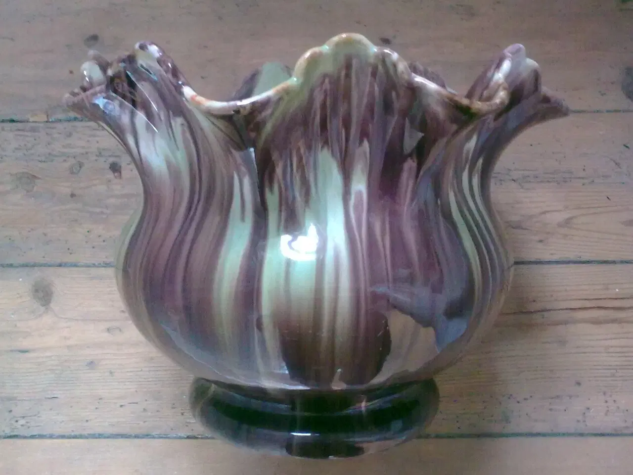 Billede 6 - Potteplante KÆMPE ler krukke DK løbeglasur