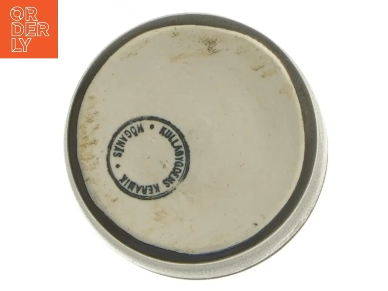 Billede 3 - Lille keramikbeholder (str. Ø. 7,5 cm. længde. 7 cm)