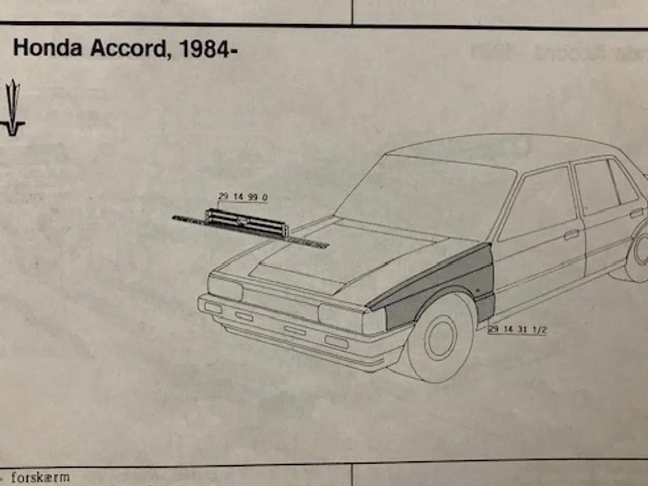 Billede 8 - Forskærme, Honda Accord II AC, AD